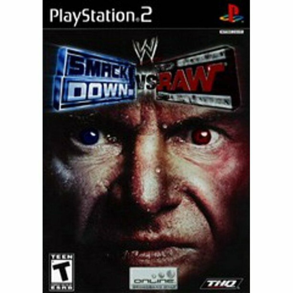 WWE Smackdown VS. Raw - Authentic Sony PlayStation 2 PS2 Game with manual
